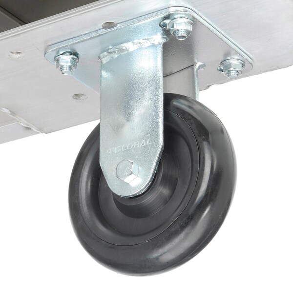 Global Industrial 5 Polyurethane Wheel, Medium Duty Swivel Plate Caster, 250 lb. Capacity 906230 - main